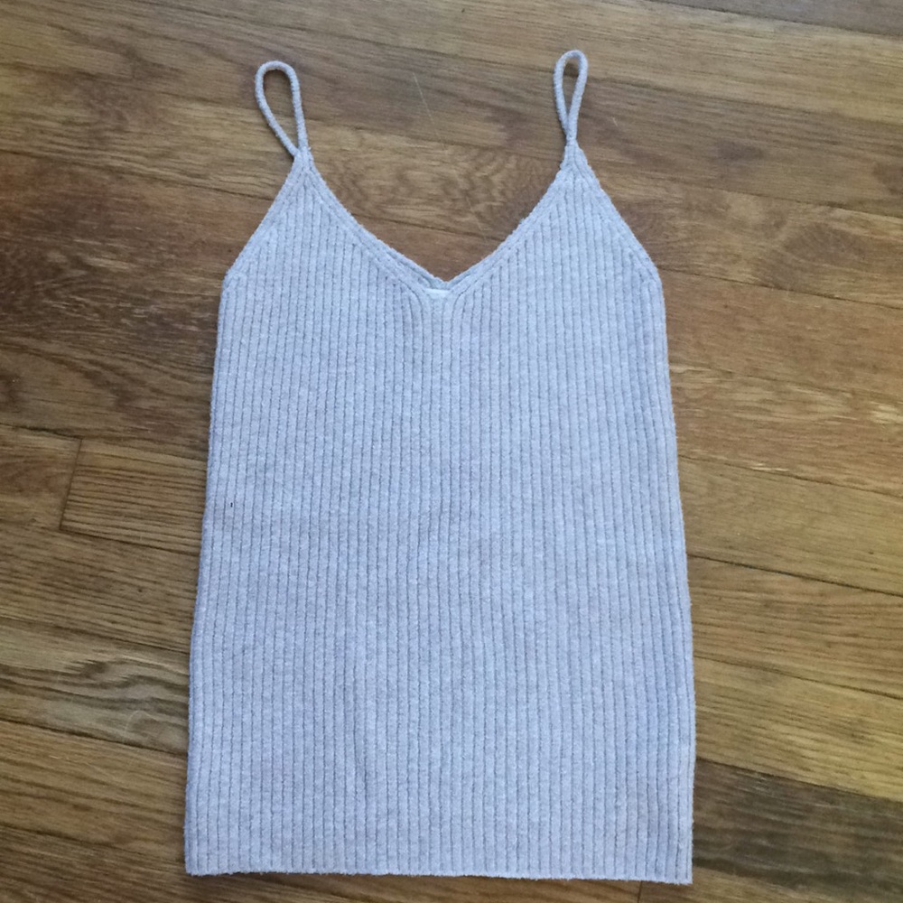 American Eagle Light Pink Sweater Tank Top